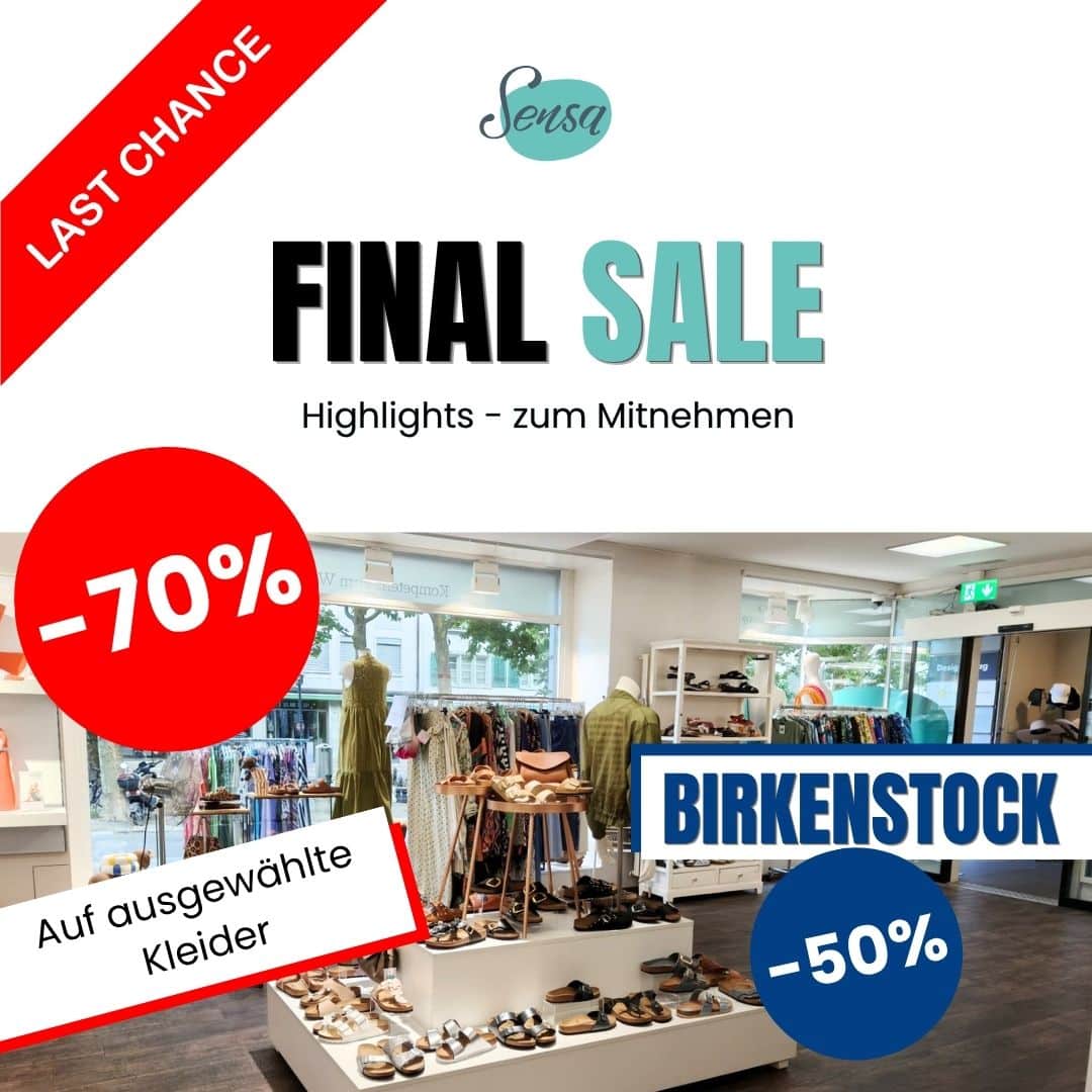 Final Sale 2026 bei Sensa in Winterthur